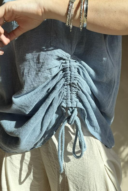 Santa Eulalia Hitch Top Washed Light Denim